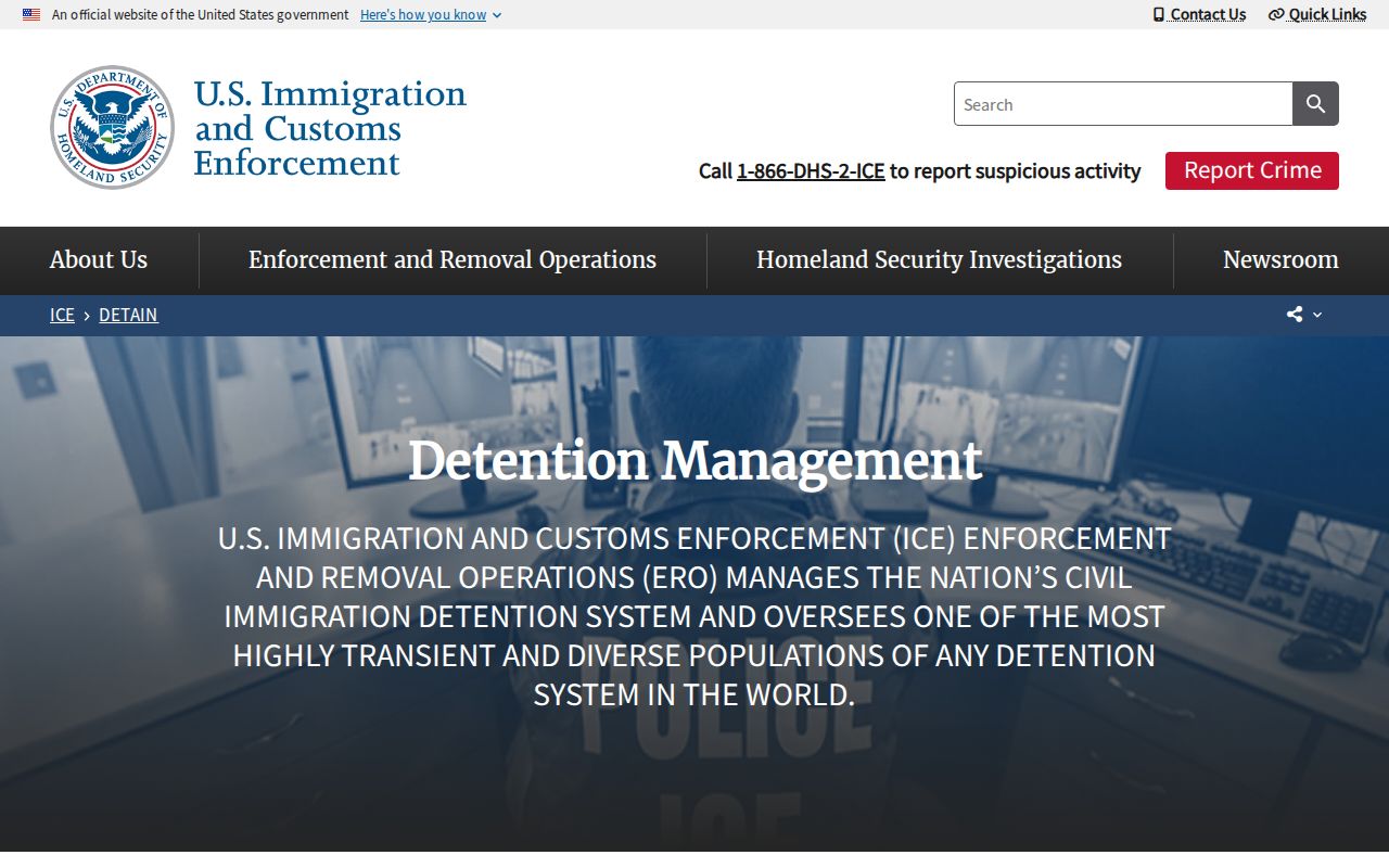 ICE detention route for Hudspeth County release and transfer verification
